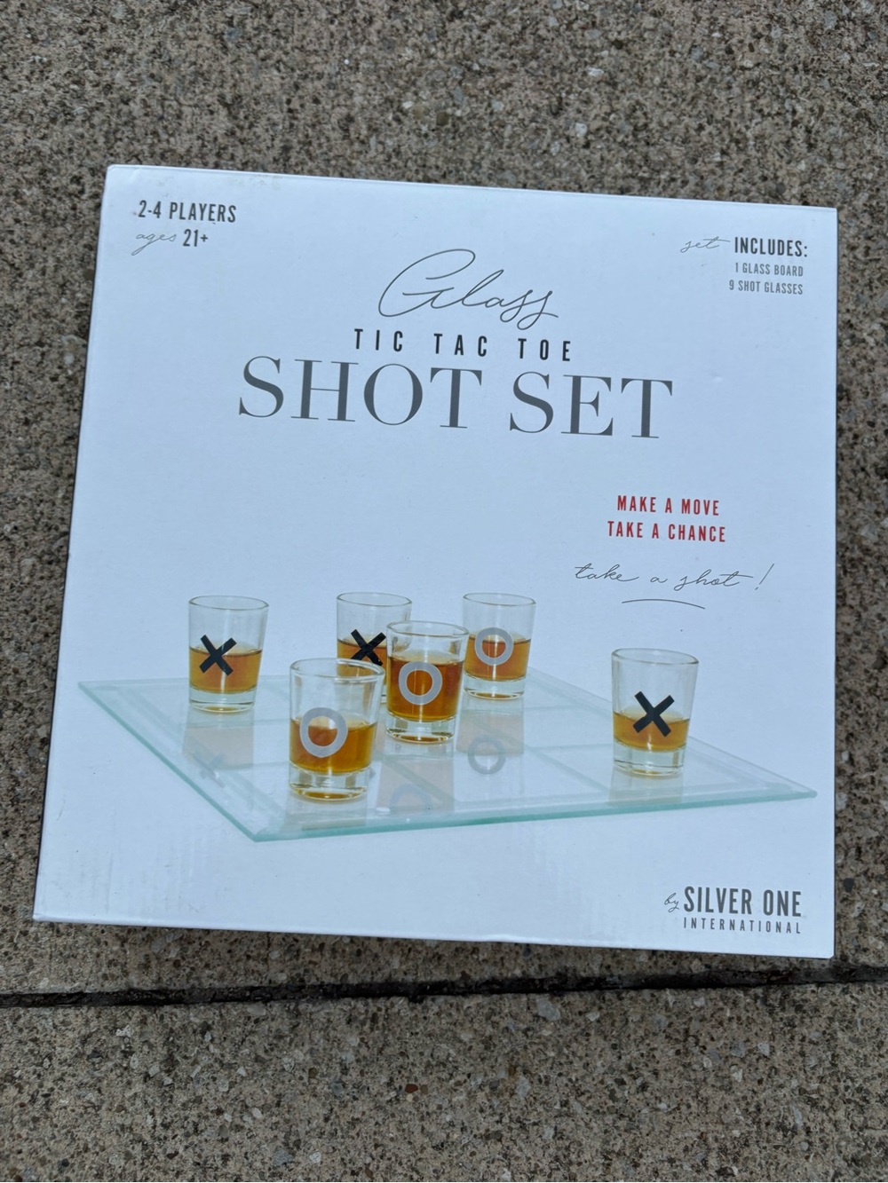 Tic Tac Toe Shot set game by Silver one Inter. Fun!
